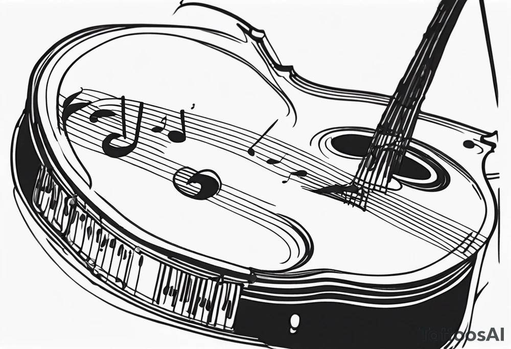 music tattoo idea