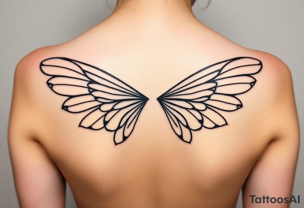 fairy wings tattoo idea