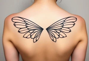 fairy wings tattoo idea