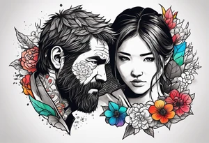 Last of Us tattoo that incorporates Pride colors. No characters! tattoo idea