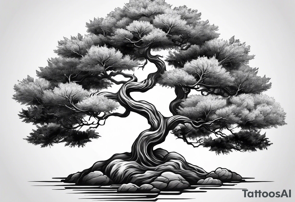 Joshua yin and yang tree tattoo idea