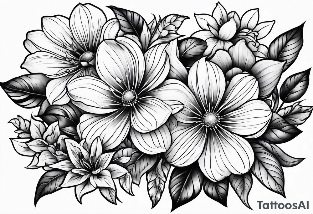 Flowers tattoo idea