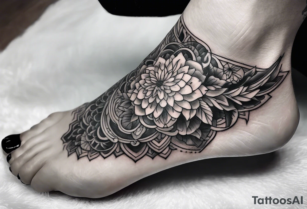 foot tattoo tattoo idea