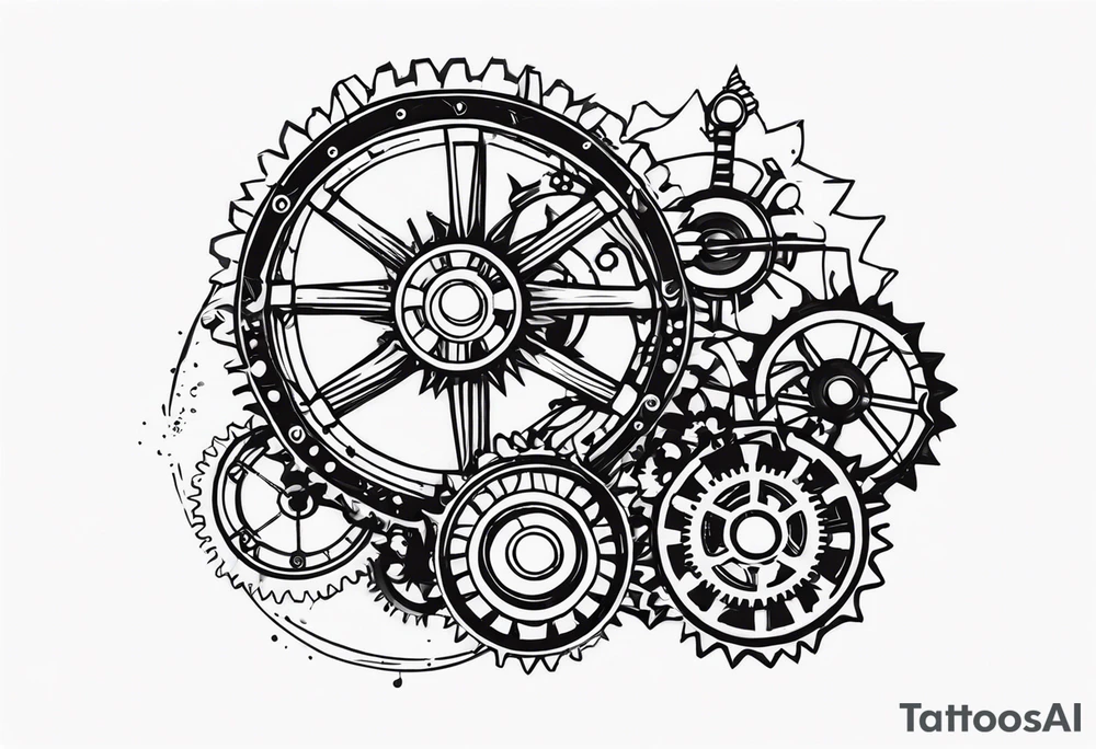 Steampunk Gear tattoo idea