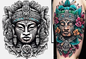 Mayan cave tattoo idea
