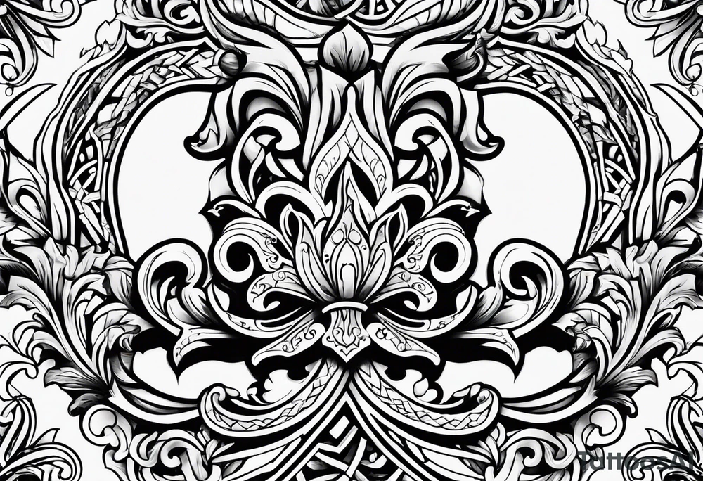 Fleur de lys celtique tattoo idea