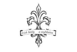 Irish family symbol with daughters names tattoo idea