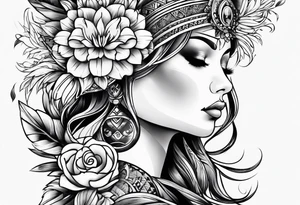 blumenranke
längs tattoo idea
