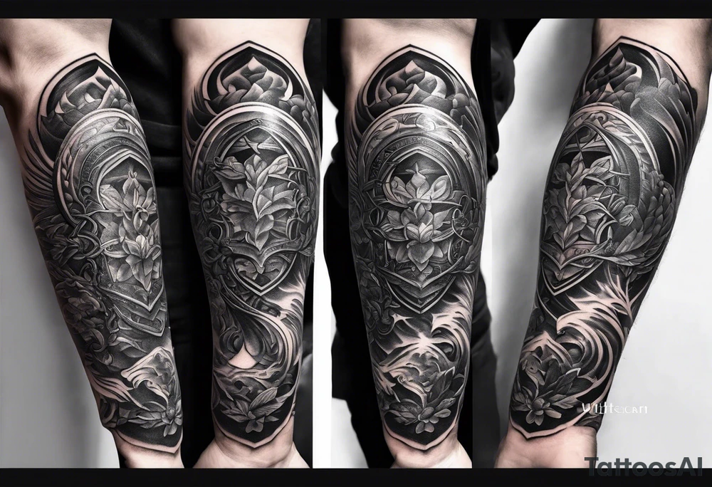 Own god forearm tattoo idea