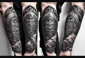 Own god forearm tattoo idea