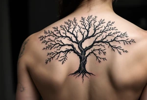 Family tree of 8 with names for woman tattoo idea