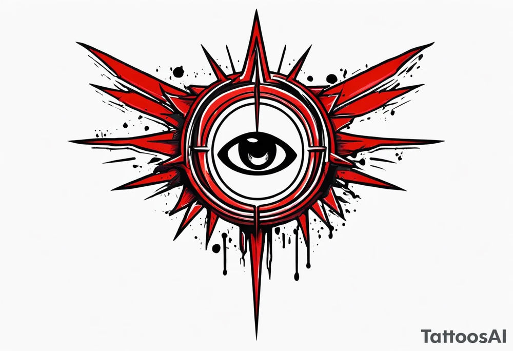 Hellsing bloody
 eye logo tattoo tattoo idea