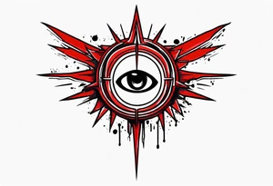 Hellsing bloody
 eye logo tattoo tattoo idea