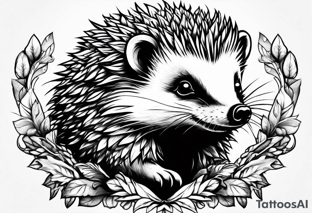 Super hero Hedgehog tattoo idea