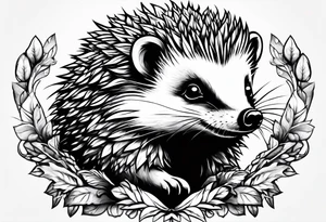 Super hero Hedgehog tattoo idea