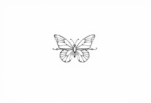 Chain link chain, butterfly, i ♥️ u alan knutson, you're my person tattoo idea