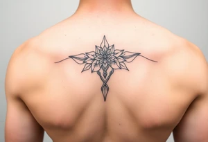 Simple minimalist feminine tattoo small line art tattoo idea