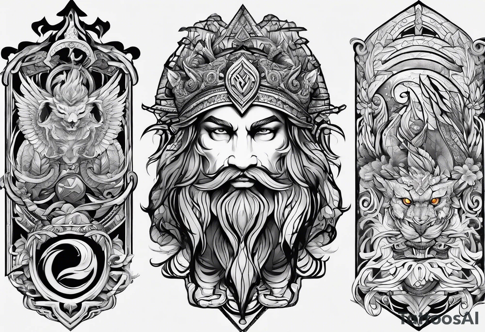 Valhalla world tattoo idea