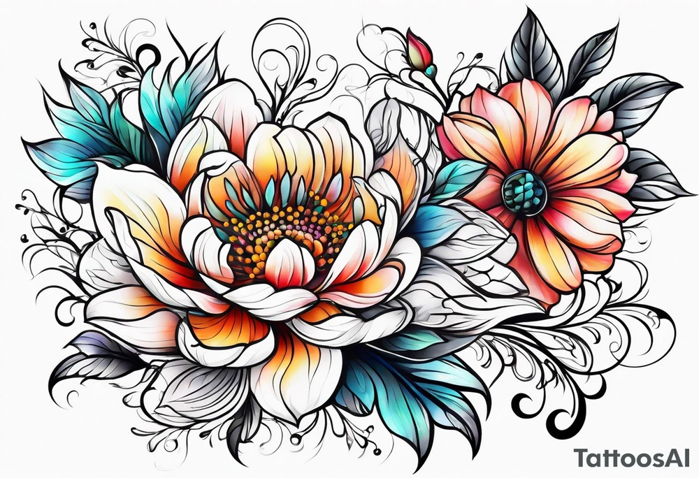 Flower tattoo idea