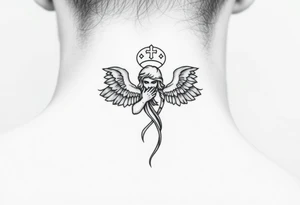 Russian orthodox angel tattoo idea