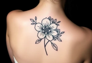 Addiction recovery flower tattoo idea