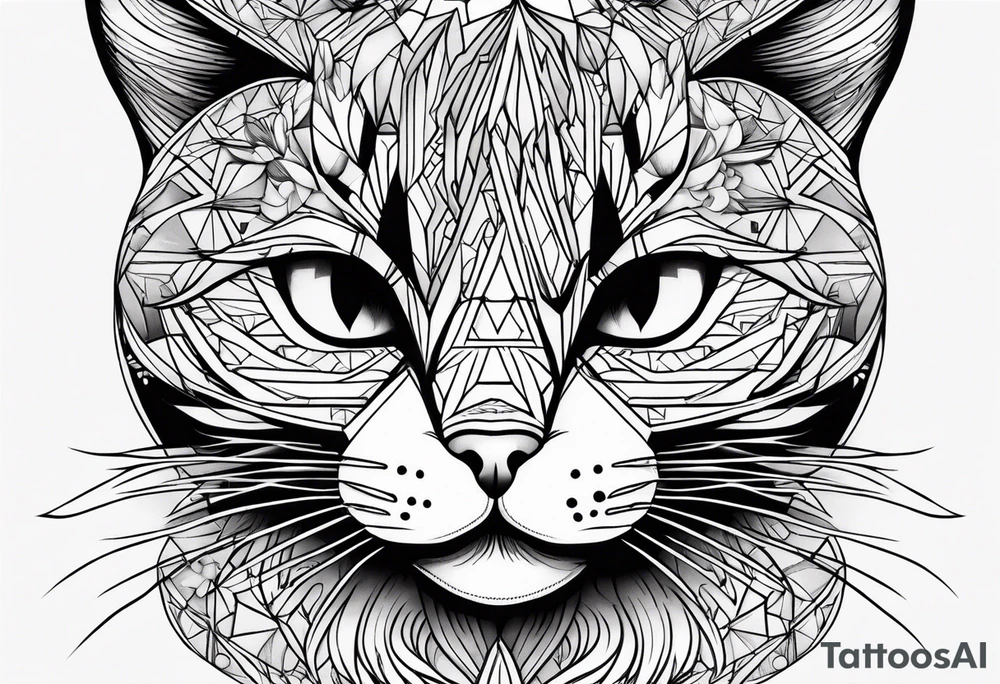 Black Cat tattoo idea