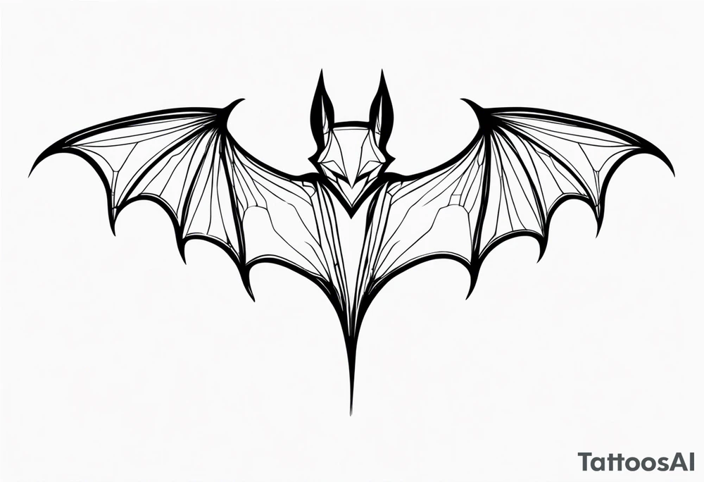 Bat Silhouette tattoo idea