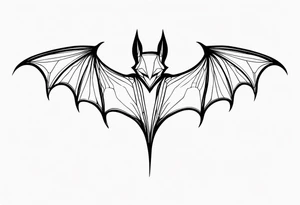 Bat Silhouette tattoo idea