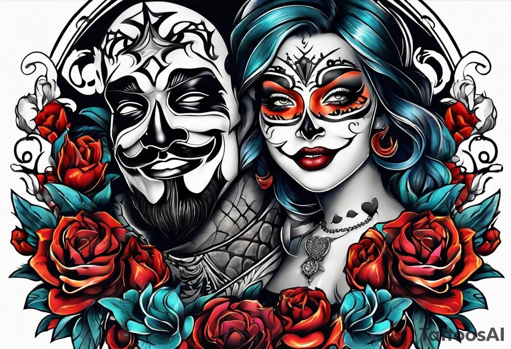Laugh now cry later tattoo idea