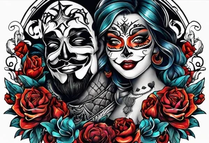 Laugh now cry later tattoo idea