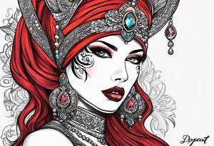 fashion illustration dojacat cat suit tattoo idea