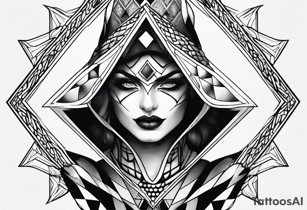 Harlequin tattoo idea