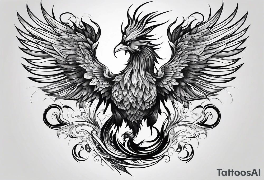 Phoenix transforming from a scorpion tattoo idea