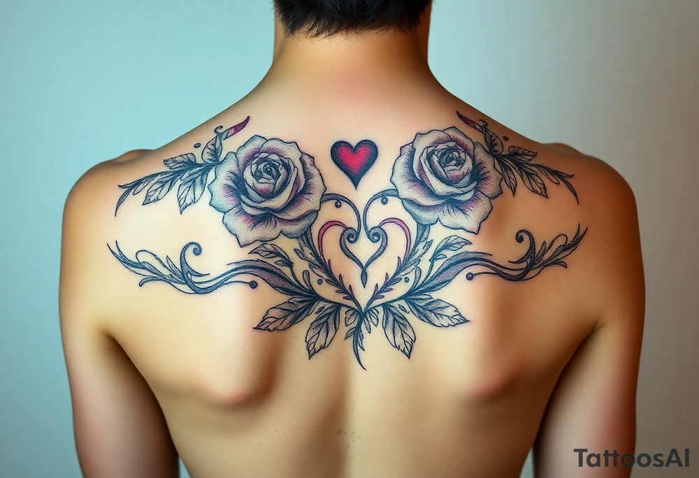 Im a twinky male and want a pretty tattoo on my lower torso. I like roses, kisses, hearts, and kink tattoo idea