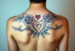 Im a twinky male and want a pretty tattoo on my lower torso. I like roses, kisses, hearts, and kink tattoo idea