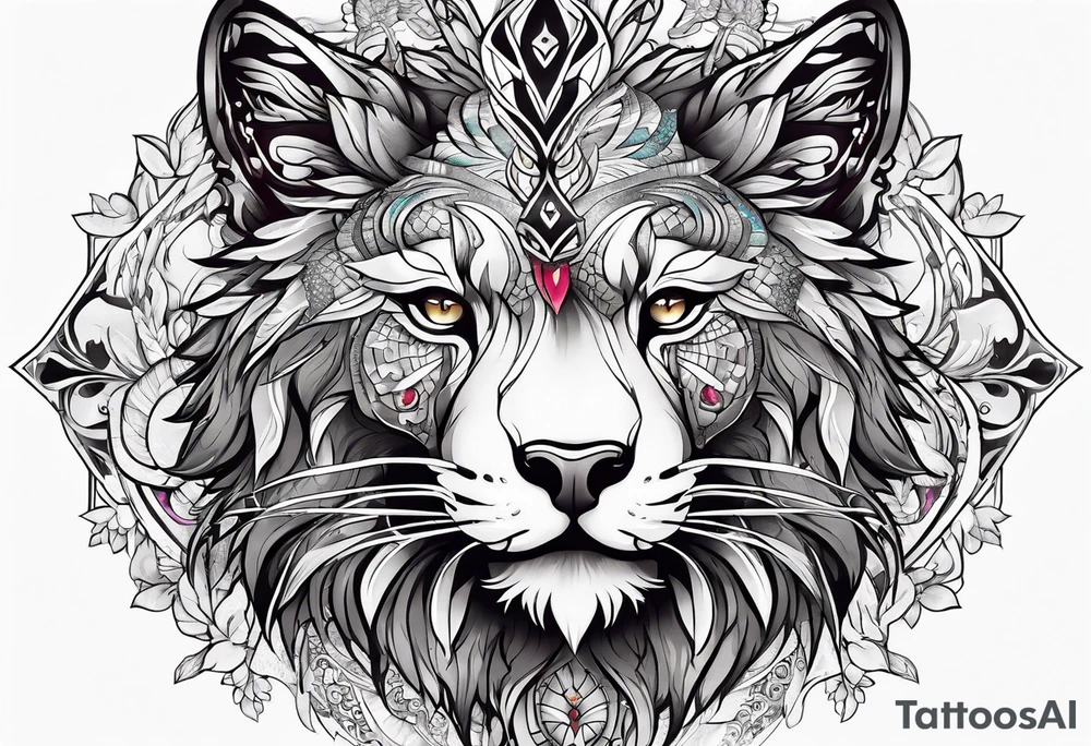 fantasy animal tattoo idea