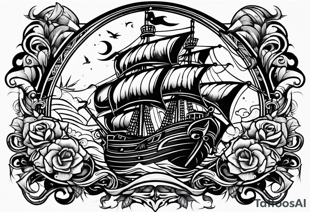 Tatouage pirate des caraïbe tattoo idea