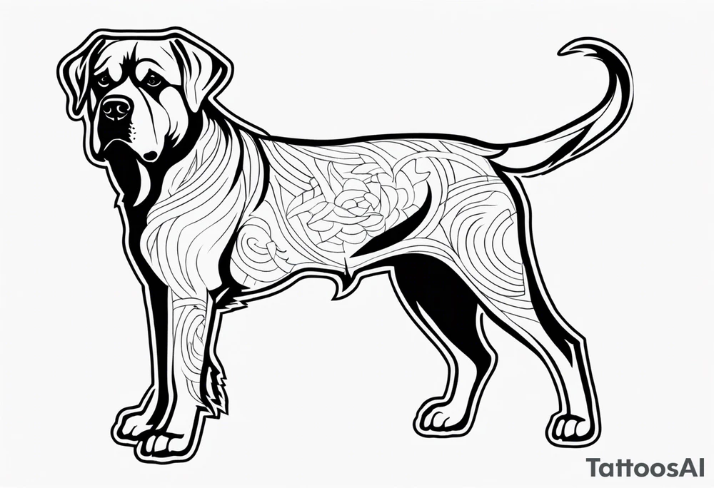 Rottwieller tattoo idea