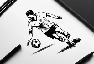 FOOTBALL PLAYING tattoo idea