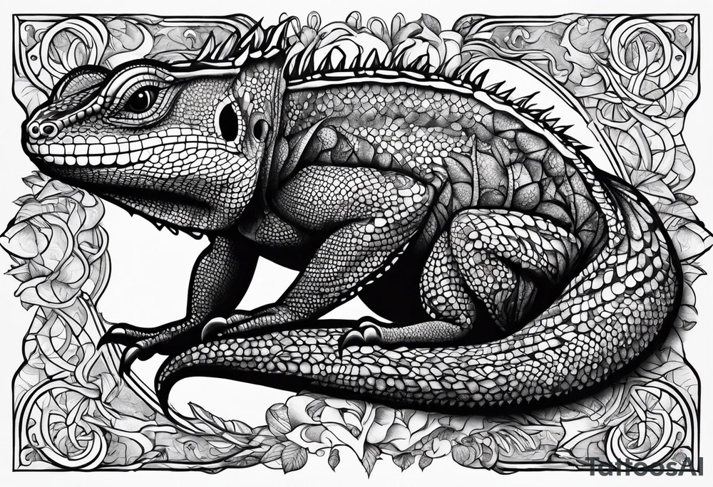 Lizard tattoo idea