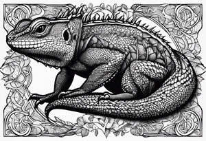 Lizard tattoo idea