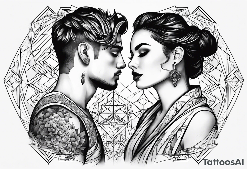 Couple tattoo tattoo idea