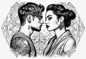 Couple tattoo tattoo idea