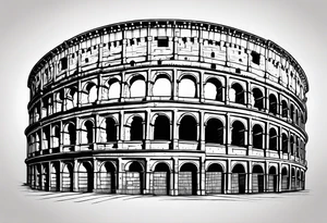 Roman colosseum tattoo idea