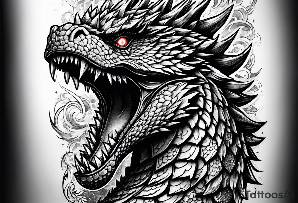 Godzilla millenium tattoo idea