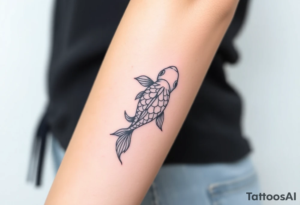 Koi fish tattoo idea
