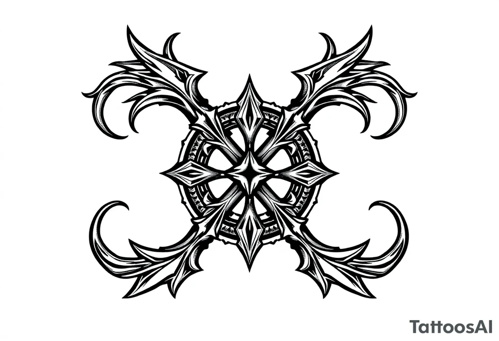 999 symbol for men tattoo idea