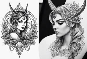 Gemini sign Capricorn sign tattoo tattoo idea