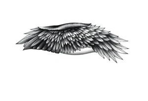 Full Shoulder to elbow wing tattoo idea