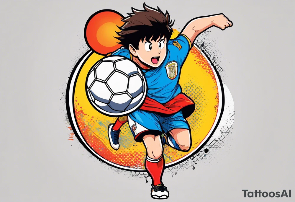 Captain Tsubasa and ball tattoo idea